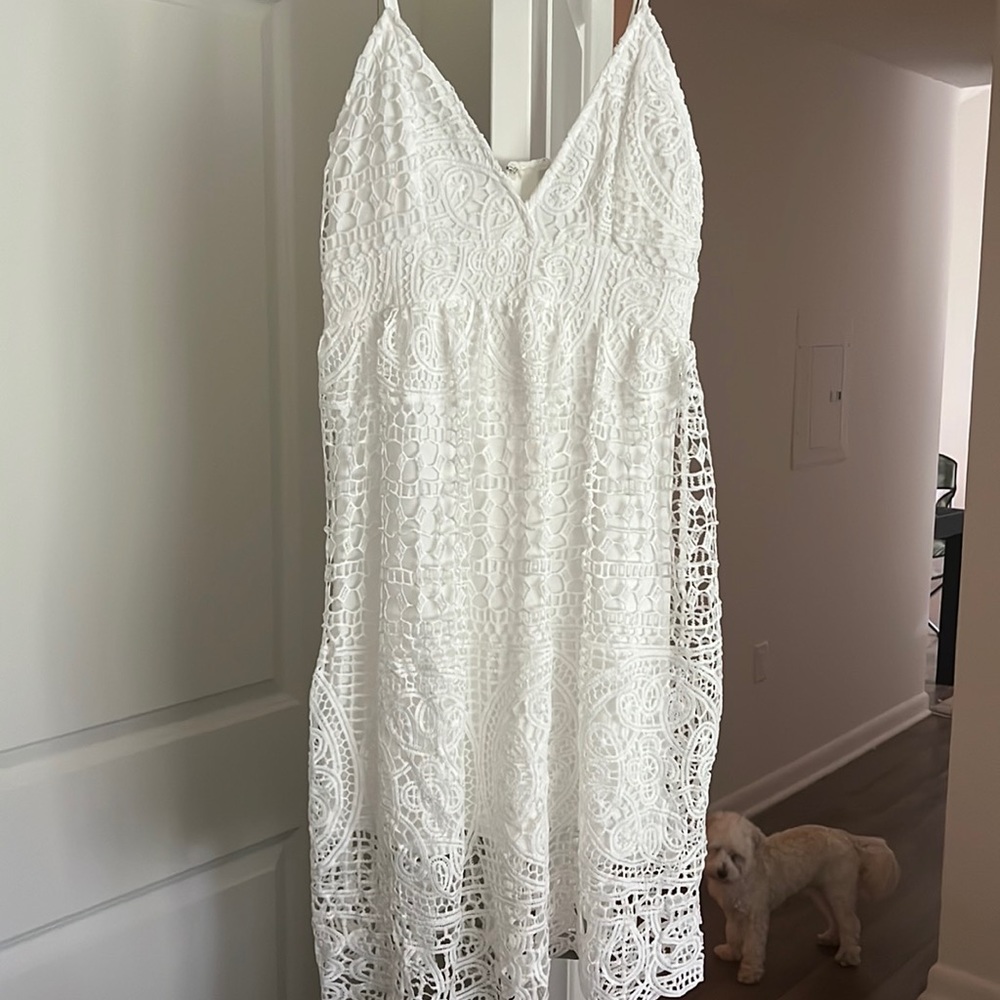 Charlotte Russe V Neck MIDI Dress